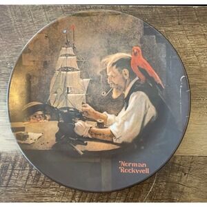 Norman Rockwell "The Ship Builder" Collector Plate Porcelain Limited Edition.